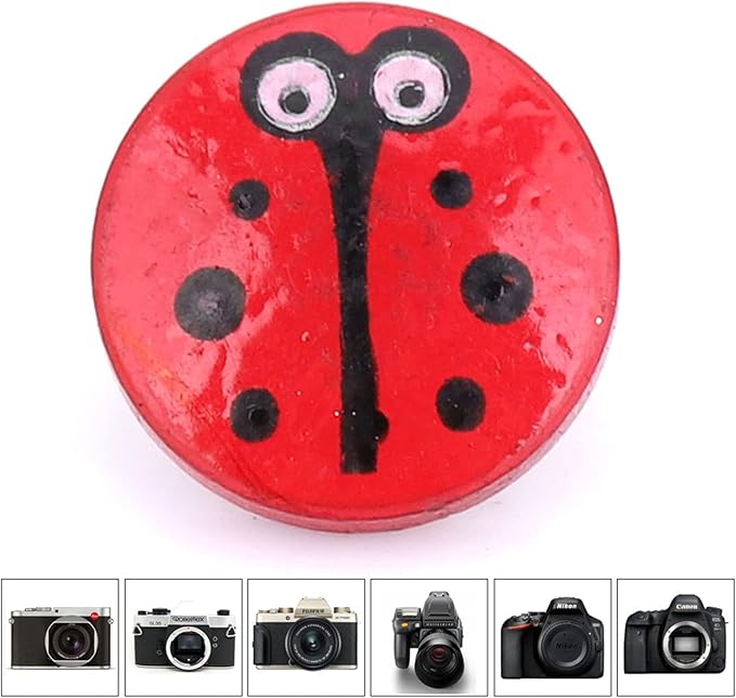 Camera Shutter Buttons, Soft Shutter Release Buttons, Copper Shutter Release Buttons with Rubber Rings for Photography