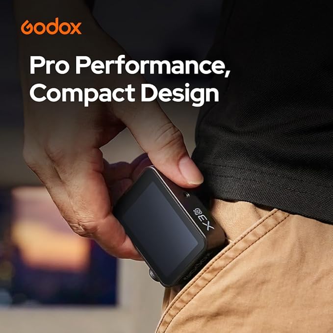 Godox X3 Pro C X3 PRO-C TTL Wireless Flash Trigger for Canon Camera,2.4GHz LCD Touchscreen Flash Transmitter,Built-in Lithium Battery, X3 C Updated Version