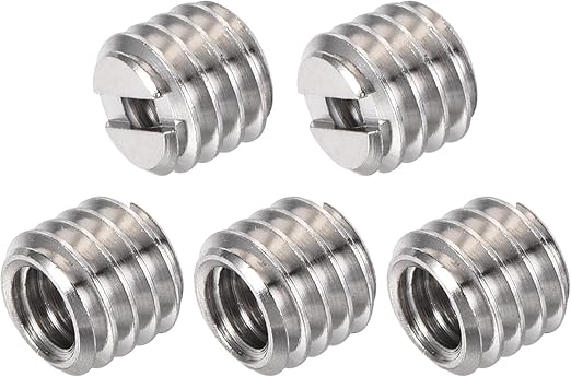 REFLEX CAMERA [5-Pack] - 1/4" Female to 3/8" Male Thread Screw 8mm 0.31inch Convert Screw Adapter for Tripods Light Stand