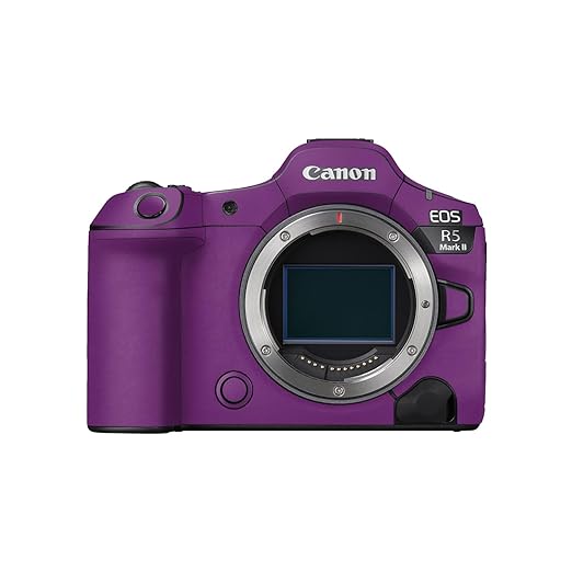 Camera Skin Compatible with Canon EOS R5 Mark II (2023) - Solid Purple - Premium 3M Vinyl Protective Wrap Decal Cover - Easy to Apply | Crafted in The USA by MightySkins