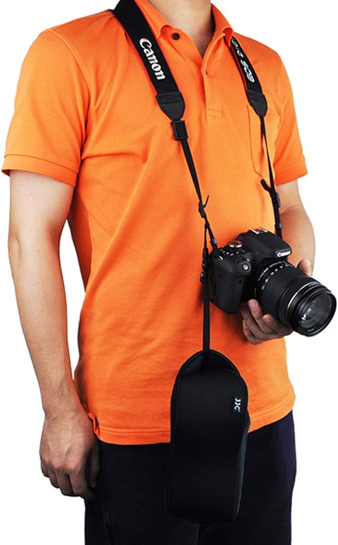 JJC Ultra Light Neoprene Camera Case Pouch Bag for Canon EOS R EOS RP +24-105mm Lens, 80D 70D 750D +18-135/17-85/18-55mm, Nikon D7500 D7200 D5500, Panasonic GH5 GH5S +12-60mm Lens, Water Resistant