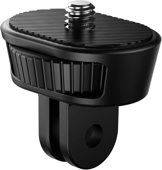 VRIG Tripod Mount Adapter, Plastics Camera Tripod Adapter 1/4"-20 Conversion Adapter Mounts Compatible with GoPro Hero Max/ Insta360 X5 X4 X3/ DJI Osmo 360 and Other Standard 1/4 inch Accessories