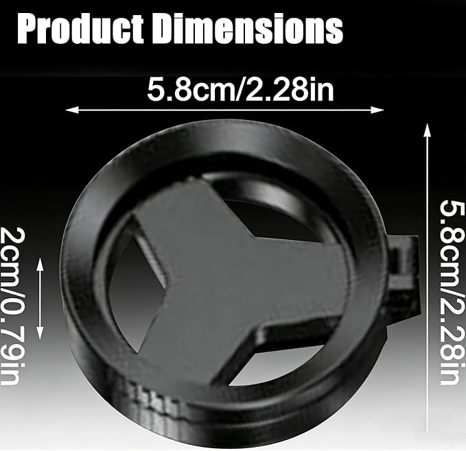 Anti-Glare Magnetic Phone Filter, 2"/52mm CPL Anti-Reflection Polarizing Filter, Quick Attach, Supports Stacking, for Outdoor Shooting, Glass Surfaces, Night Lighting Photography (A+B)