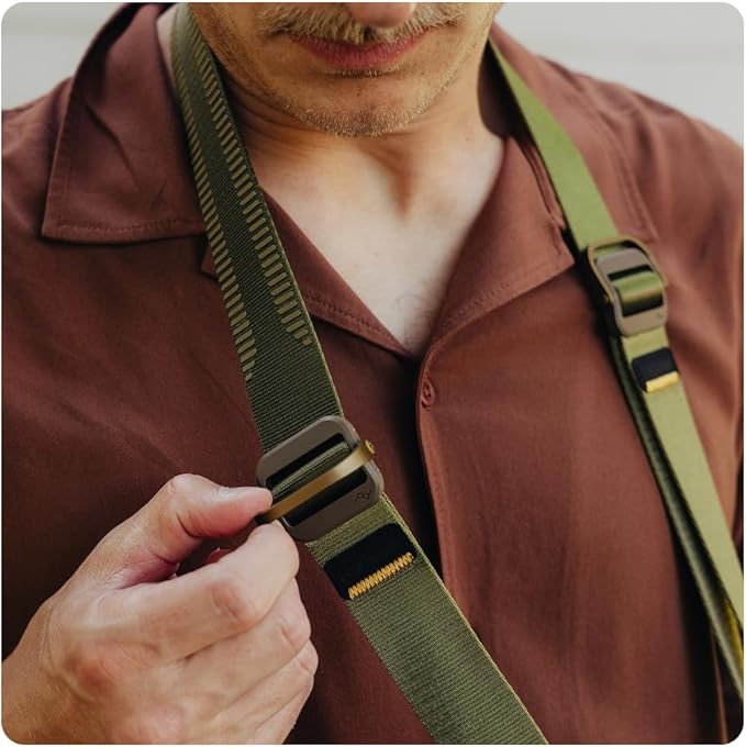 Peak Design Slide Lite Camera Strap, Ocean, Configurable as a Sling, Neck or Shoulder Strap, Quick Release and Connection, Smooth and Grippy Side, Camera Straps for Photographers, 200 lb Capacity