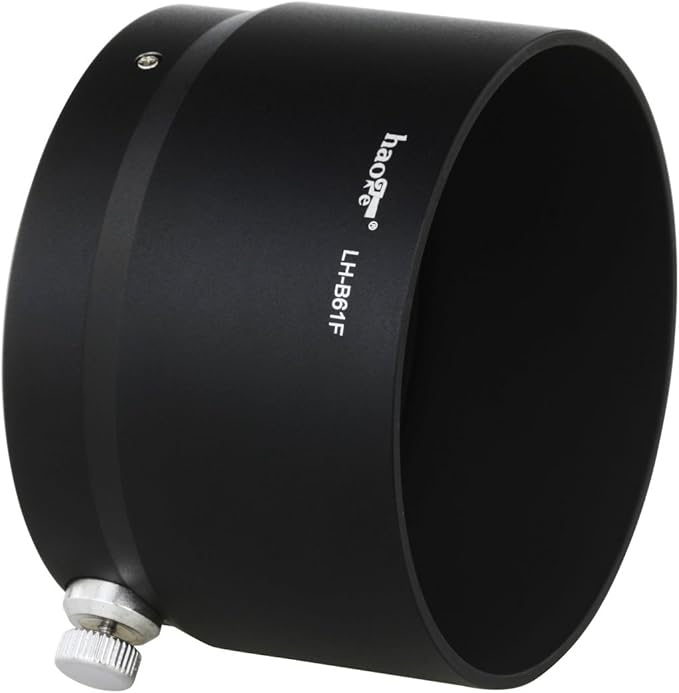 Haoge LH-B61F Metal Lens Hood Shade for Olympus M.ZUIKO Digital ED 75mm F1.8 Lens Black Replaces Olympus LH-61F
