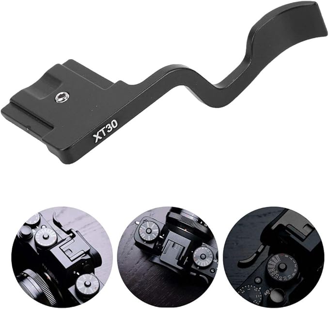 Thumb Grip for Camera, Black Aluminum Alloy Metal Thumbs Up Grip Hot Shoe Cover for Camera