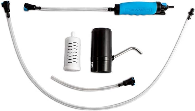 Sagan Life 55 Gallon Drum Water Filter Pump, AquaDrum Water Purification System, Emergency Water Barrel Filtration System, Long Term Water Storage, Emergency Drinking Water, Filters Up to 250 Gal