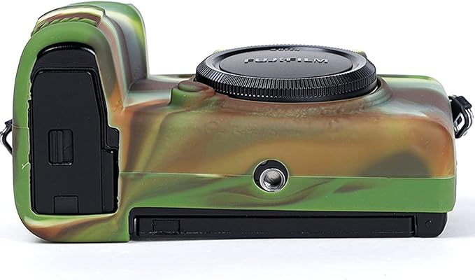 Professional Secure Silicone Camera Cases Bag Housing Rubber Body Skin for Fujifilm X-S10 Mirrorless Camera Fuji XS10 Protective Case (Camouflage)