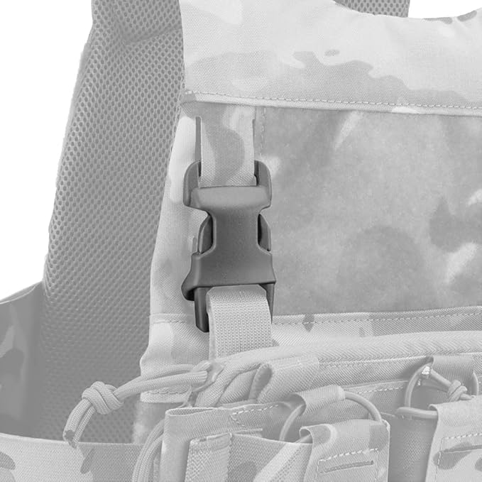 2pcs Tactical Quick-Release Buckles Molle Webbing Buckle Clip Fits Any Chest Rig Or Vest with 2.5cm Buckle