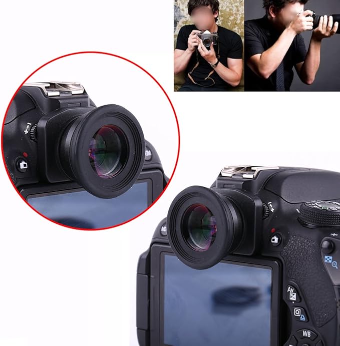 Acouto 1.5X Zoom Viewfinder Eyepiece Magnifier for DSLR Camera 1.5X Fixed Focus Viewfinder Eyepiece Magnifier Eyecup Accessory