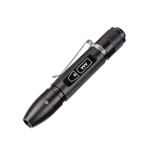 Weltool M6-Mini LED Cap Flashlight Ultra-Compact, 3000K Warm White EDC Pocket Light with Clip No-Glare Even Beam- High Color Rendering of 85% - Perfect Pen Light - for Inspection Reading by AAA Cell