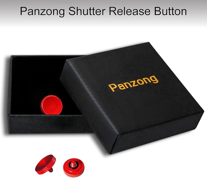 Soft Shutter Release Button(3 Pack Red), High-end Pure Copper Camera Shutter Button