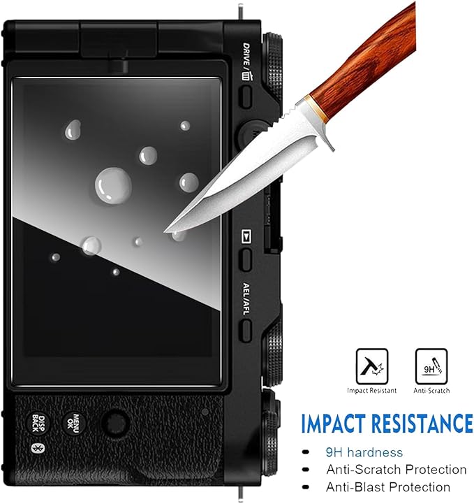 2 Pack Compatible with Fujifilm X-M5/Fujifilm XM5 Screen Protector,Full Coverage 9H Tempered Glass Film,HD Clear Scratch Resistant,Bubble-Free for Fuji XM5 Screen Protector