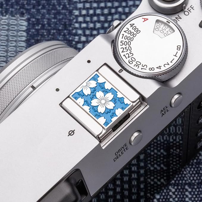 Camera Metal Hot Shoe Cover for FUJIFILM X100VI X100V XPro3 XPro2 XPro1 X-T4 X-T3 X-T50 X-T30 for NikonZF Z5 Z6 for Canon (Blue-Hot Shoe Cover)
