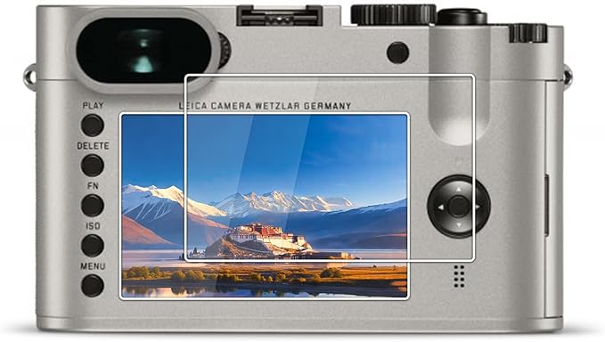 kinokoo Screen Protector for Leica Q Camera, 0.25mm 9H Hardness Tempered Glass Film Crystal Clear Leica Q Film Bubble-free/Anti-scratch(2 pack)