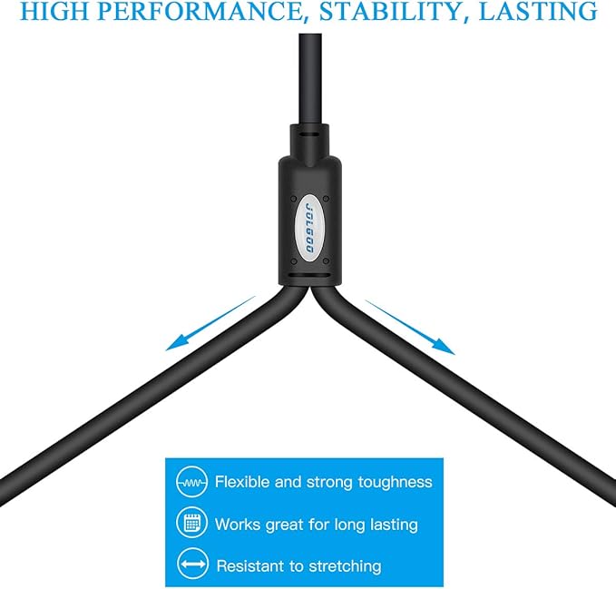 Unbalanced XLR Female to Dual RCA Y Splitter Breakout Cable, 1 XLR Female to 2 RCA Male Y Breakout Cable Adapter Cord, 3.3 Feet