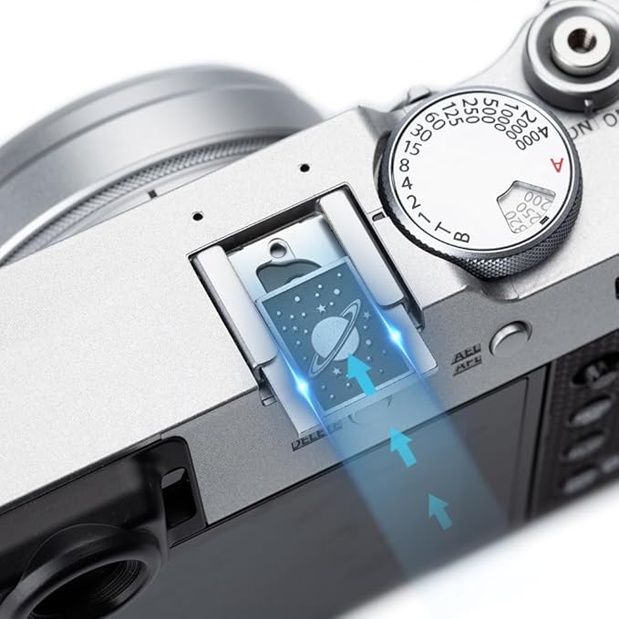 DBZZ Camera Metal Hot Shoe Cover Shutter Buttons Protector Set for Nikon z30/z50/d810 for Fujifilm X100VI X-T30 X-Pro3 X-Pro2 (Aluminium Set)
