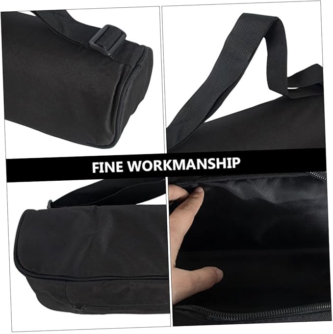 Homoyoyo Tripod Carrying Case and Photography Lighting Bag with Shoulder Strap 40cm Lightweight Portable Padded Organizer for Outdoor Camera Equipment Black