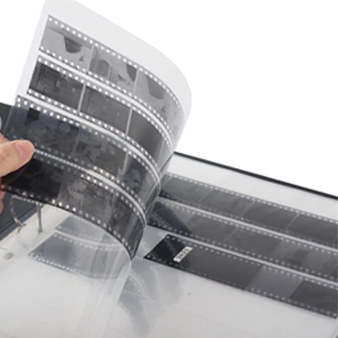 MUQING 100 Sheets 135 35mm Negative Page Preservers, 35mm Film Holder, Photo and Archival Storage Sleeves