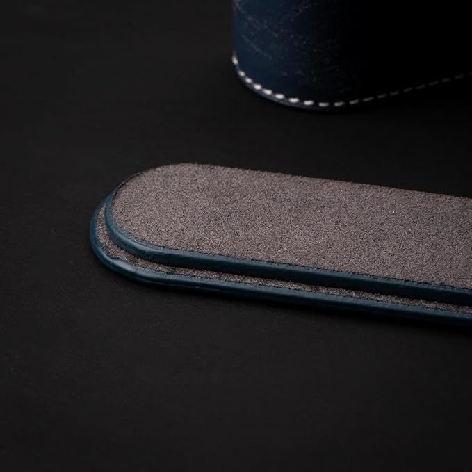 35mm 135 Film Container Storage Box Leather Camera film protection box Storage Carrying Case Bag (Blue-case)