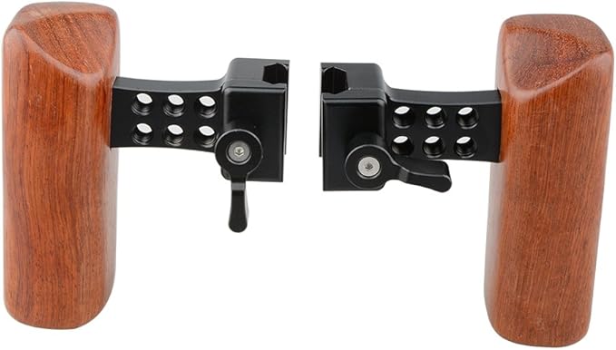 CAMVATE DSLR Wood Wooden NATO Handle Grip (A Pair) - 1660