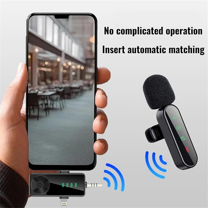 3 in 1/Four in one Wireless Lavalier Microphone for iPhone,iPad,Android,Camera,computer,mini Noise Reduction Recording Mic Ultra-Low Delay,for Vlog/ TikTok/YouTube Live Stream (Upgrade 4mic)