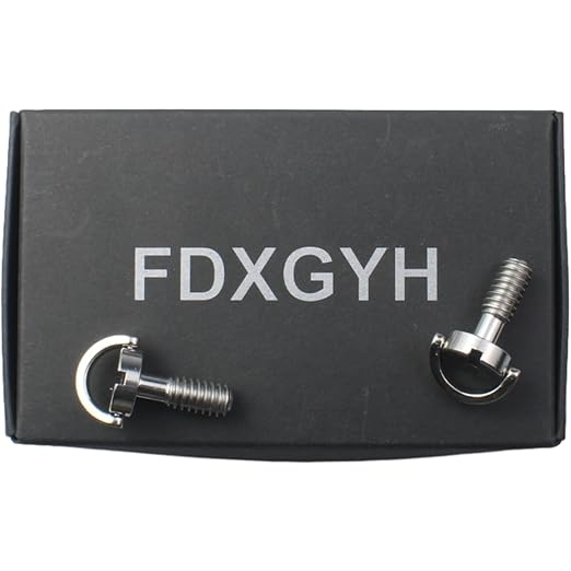 FDXGYH 2pcs 1/4-20 Thread D-Ring Stainless Steel Camera Fixing Mounting Screw for Camera Tripod Monopod Quick Release Plate