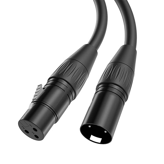 XLR Male to Female Microphone Cable 10ft (Oxygen-Free Copper)