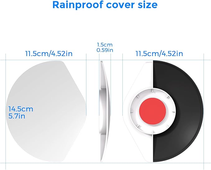 Sun Rain Shield for Ring Outdoor Camera Plus/Stick Up Cam I Battery/Plug-in, Universal Weatherproof Protective Cover - UV Resistant & Easy Install Camera Shelter Guard for Outdoor Security Cameras