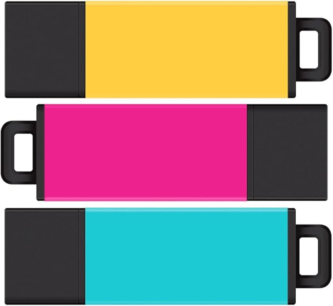 Centon DataStick Pro2 USB 2.0 Flash Drive 16GB x 3, Mix Color (S1-U2T02-16-3)