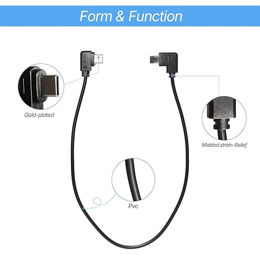 Camera Shutter Release Cable USB-C to Multi-USB for DJI Ronin-SC/RS2/RSC2/RS3/RS3 Pro/PS3 Mini/RS4/RS4 Pro Stabilizer,for SN A6400 A6600 A7R4 A7R5 A7S3 A7M4 Camera RSS Upwards Control Cable 30CM