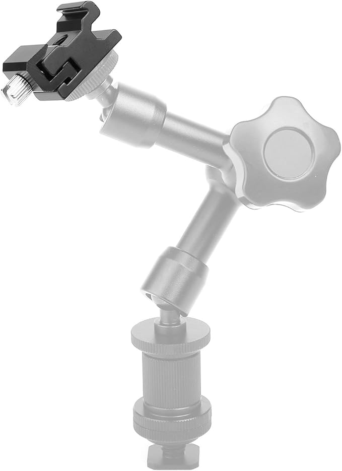 Chromlives Cold Shoe Mount Hot Shoe Mount Adapter 1/4'' Hot Shoe Flash Shoe Mount for DSLR Camera Flash Shoe Mount, Combo 4 Pack