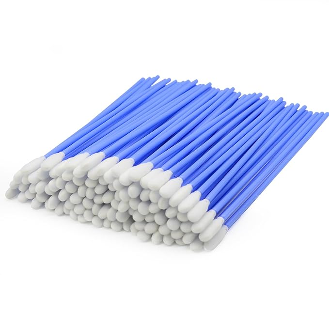 Wellgler's 6.42'' Gun Cleaning Swabs, Long swabs,Gun Cleaning Supplies，Lint Free Foam swabs(Blue 200pcs)