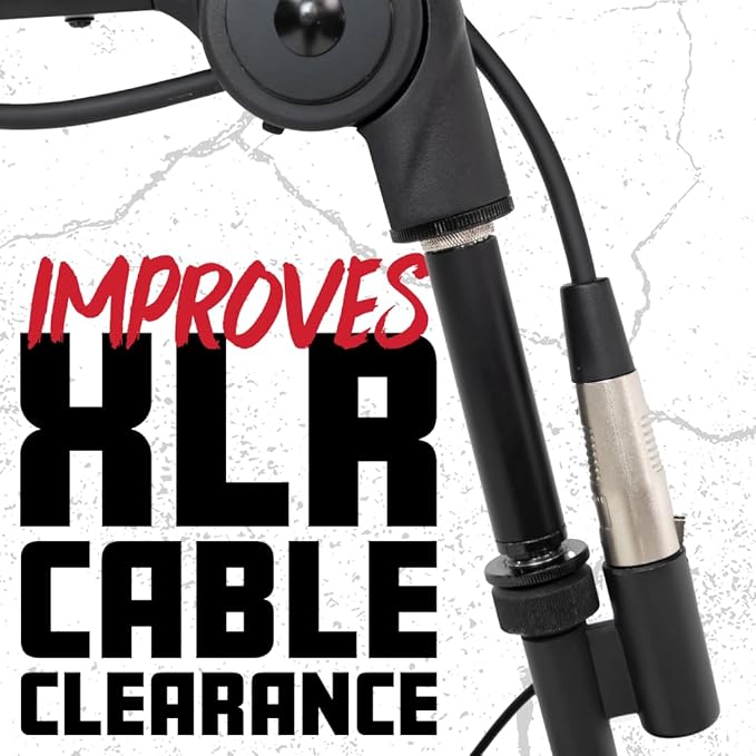 Gator Frameworks Extension Adapter for Braodcast Boom Arms, Pairs with all Gator Boom Arms (GFWMICBCBMEXT)