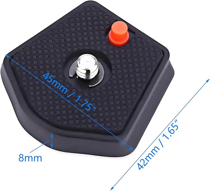 Pair of Universal Tripod SLR Camera Quick Release Plate 1/4inch Screw 785PL Compatible with Manfrotto Modo Most Models