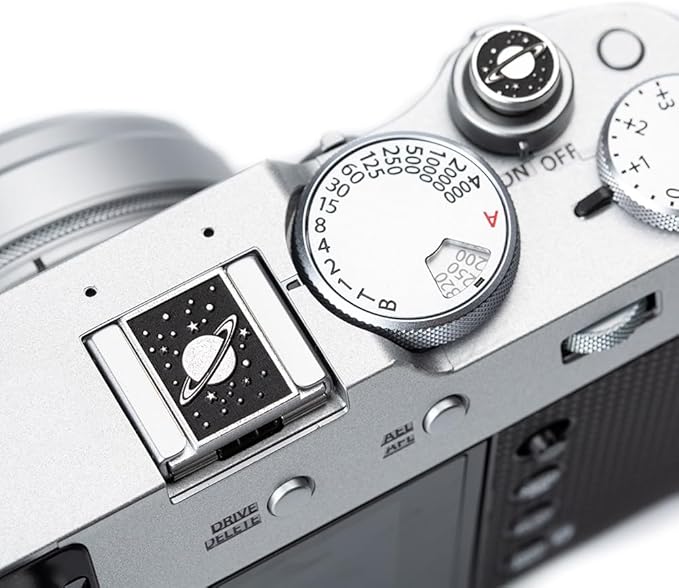 DBZZ Camera Metal Hot Shoe Cover Shutter Buttons Protector Set for Nikon z30/z50/d810 for Fujifilm X100VI X-T30 X-Pro3 X-Pro2 (Aluminium Set)