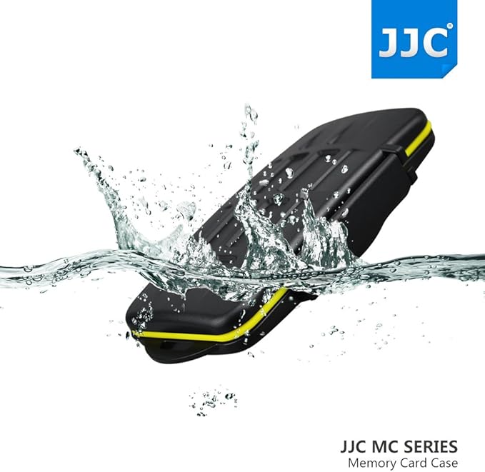 JJC MC-SD12 Water Resistant Holder Storage Memory Card Case fits 12 SD Cards
