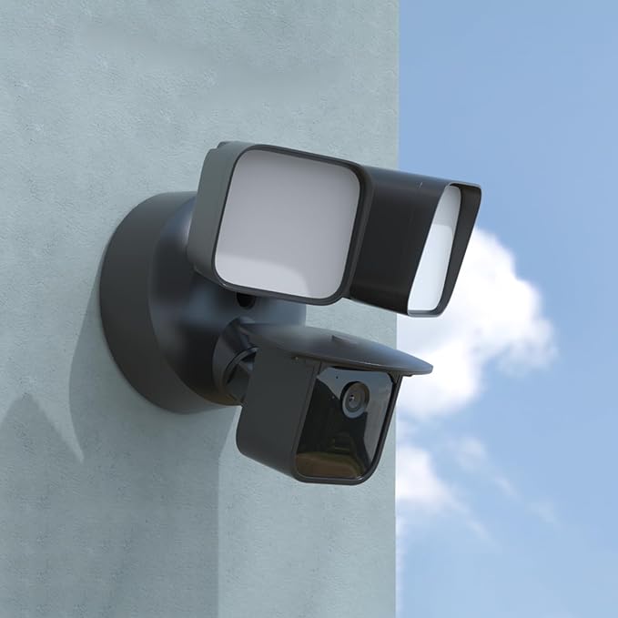 Holicfun Protective Sun Rain Shade Cover for Blink Wired Floodlight Camera, Black