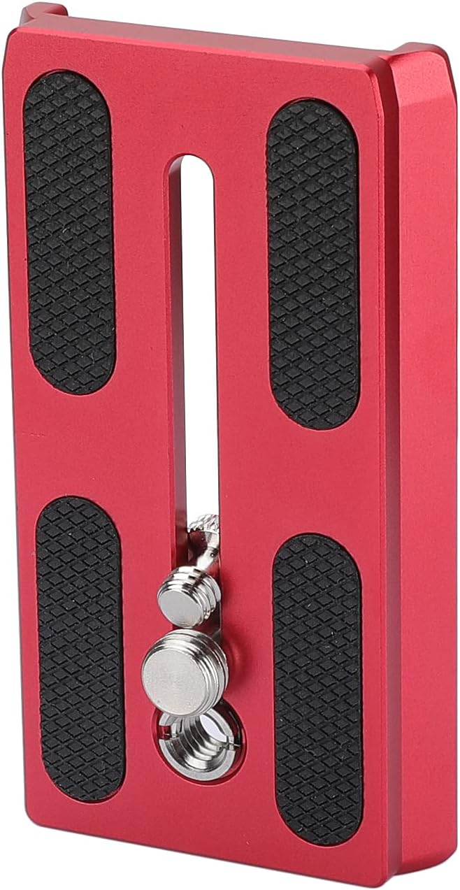 CAMVATE Camera Quick Release Plate with 1/4" & 3/8" Threads Compatible with 577/501/ 504 Tripod(Red) - 2886