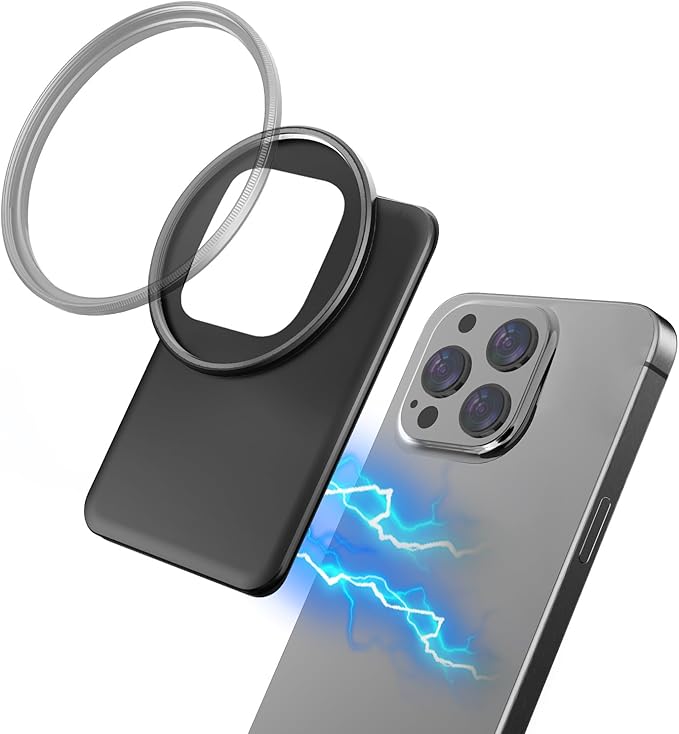 67mm Magnetic Lens Filter Mount Universal Magnetic Filter Clip Adapter Compatible for iPhone 16 Pro Max/16 Plus/15 Pro Max/15 Plus/14 Pro Max/14 Plus/13 Pro Max/12 Pro Max(No Filter)