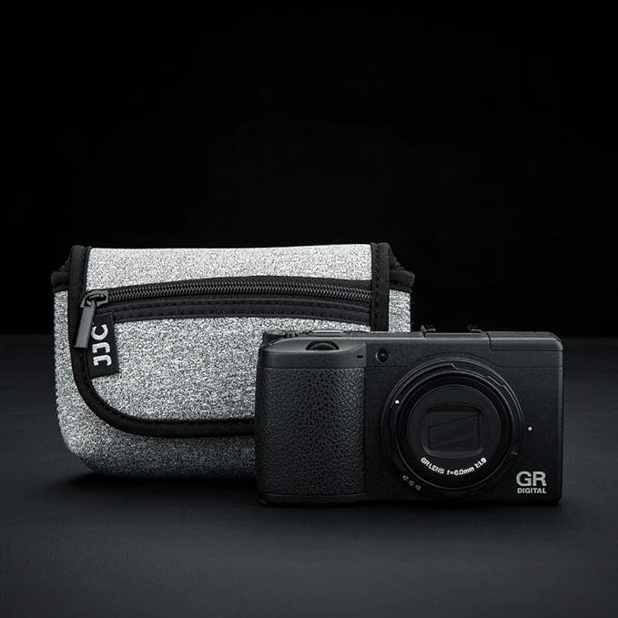JJC Compact Camera Case Travel Pouch Sleeve for Sony ZV-1 II ZV1II ZV1F ZV-1F ZV1 RX100 VII VI VA Canon G7X G5X G9X SX740 Ricoh GR IV III Olympus TG-7 TG-6 TG-5 TG-4 Fujifilm XP130 XP140 XP90 & More