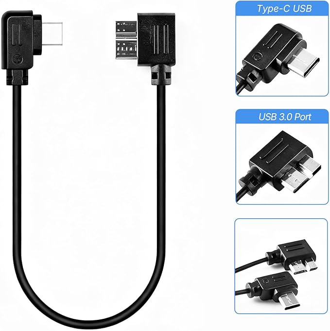 Camera Shutter Release Cable USB 3.0 to Type-C USB for ZHIYUN Crane 3 LAB Stabilizer,for Nikon Z6 Z7 for EOSR EOSRP R5 R6 for Panasonic GH5 GH5S Camera RSS Curved Control Cable 35.5CM