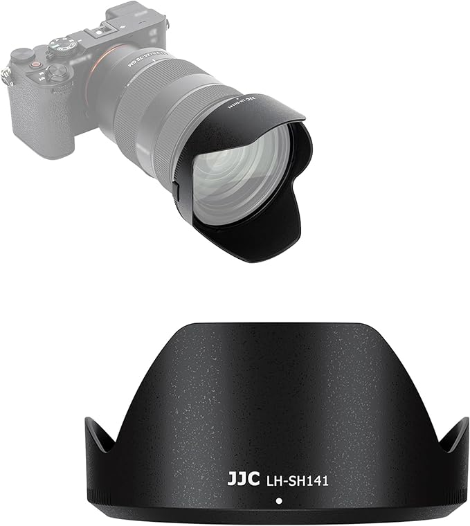 JJC ALC-SH141 Bayonet Reversible Lens Hood Shade for Sony FE 24-70mm F2.8 GM Lens SEL2470GM(Not for Sony 24-70mm F2.8 II or Sigma 24-70mm Lens), Replaces Sony ALC-SH141 Lens Hood
