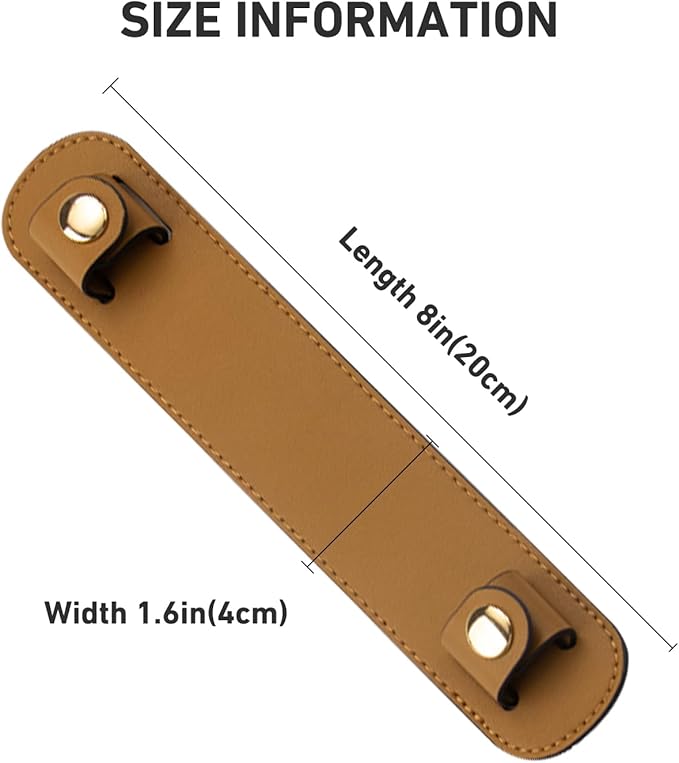Shoulder Strap Pad Replacement,Microfiber Leather Strap Pads Detachable Cover for Tote Bag