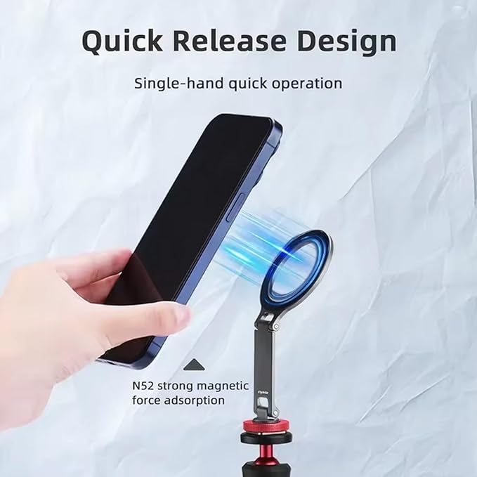 Cold Shoe Design Adapter for DJI RS4 Mini, for Phone Magsafe Magnetic Phone Holder, with 1/4 Screw Hole (Cold Shoe)