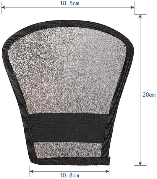 REFLEX CAMERA 2-in-1 Fan-Shaped Flash Diffuser Reflector Silver/White | Portable Lighting Modifier for DSLR Speedlites | Softens Harsh Flash | Studio & Outdoor Photography Tool