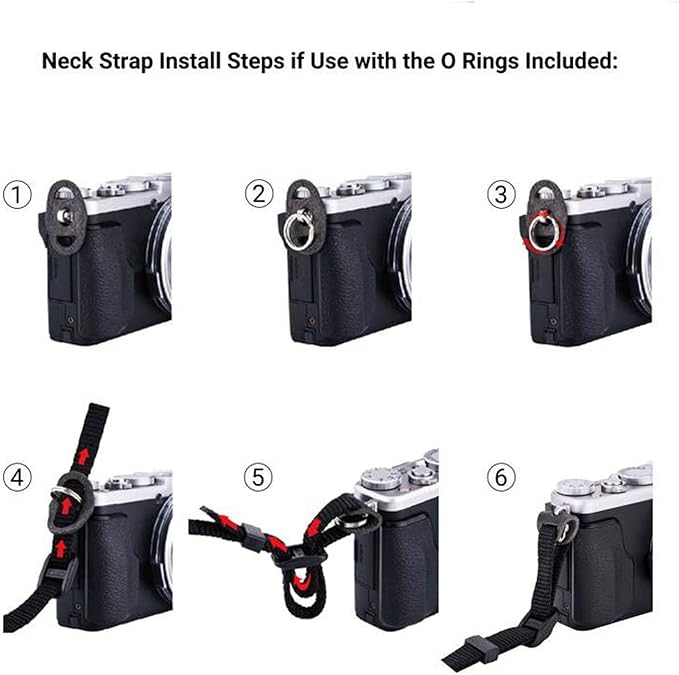 JJC Soft Camera Neck Shoulder Strap for Sony ZV-E10 A6000 A6100 A6300 A6400 A6500 A6600 Fuji Fujifilm X Half X-T5 X-T30 X-T20 X-T4 X-T3 X100V Canon EOS M50 M6 Mark II R7 R10 R50 G7X G5X G1X & More