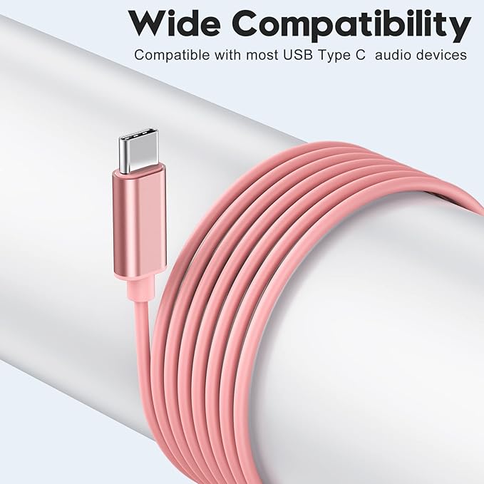 USB C Headphones for Samsung Galaxy S24 S23 Ultra S22 S21 FE S20 A54 A53 USB C Earphones with Mic Volume Control Wired Earbuds USB Type C Headphones for iPhone 16 15 Pro Max Plus iPad Pro Pixel 8 7 6a