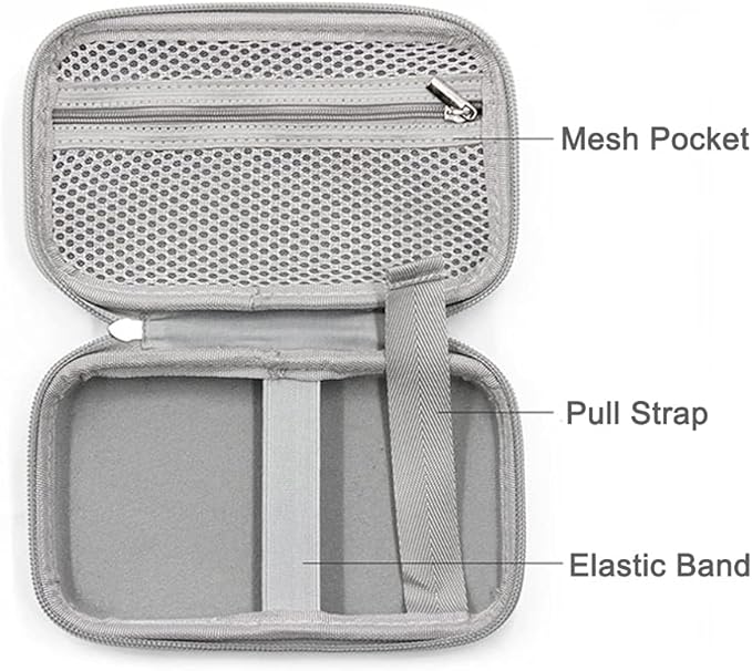 Hard Shell Diabetic Supply Bag Diabetes Travel Case Organizer For Blood Glucose Monitor Testing Kit with Meter, Blood Sugar Test Strips, Lancets, Lancing Device, Alcohol Wipe (A-Black, Small)