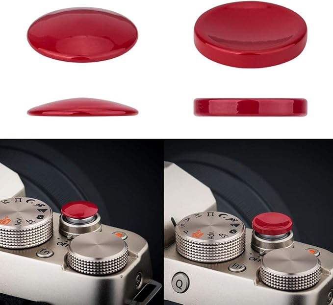2X Camera Shutter Button Cap for Sony A7M5 A7V A7 V A7CR A7CII ZV-E10 II ZV-E10 ZV-1 A6700 A6600 A6500 A6400 A6300 A6100 A7SIII A7RII A7II RX100 VII VI V IV for Canon G7X Mark III II G9X Mark II SX740